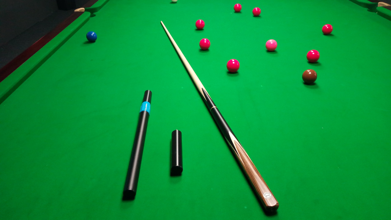 WOODS CUES 3/4 Jointed ASH 8/8.5/9/9.5/10 mm Tip Different Inches Snooker English Pool Cue Stick Set with Case and Mini Butt/Tele Extension